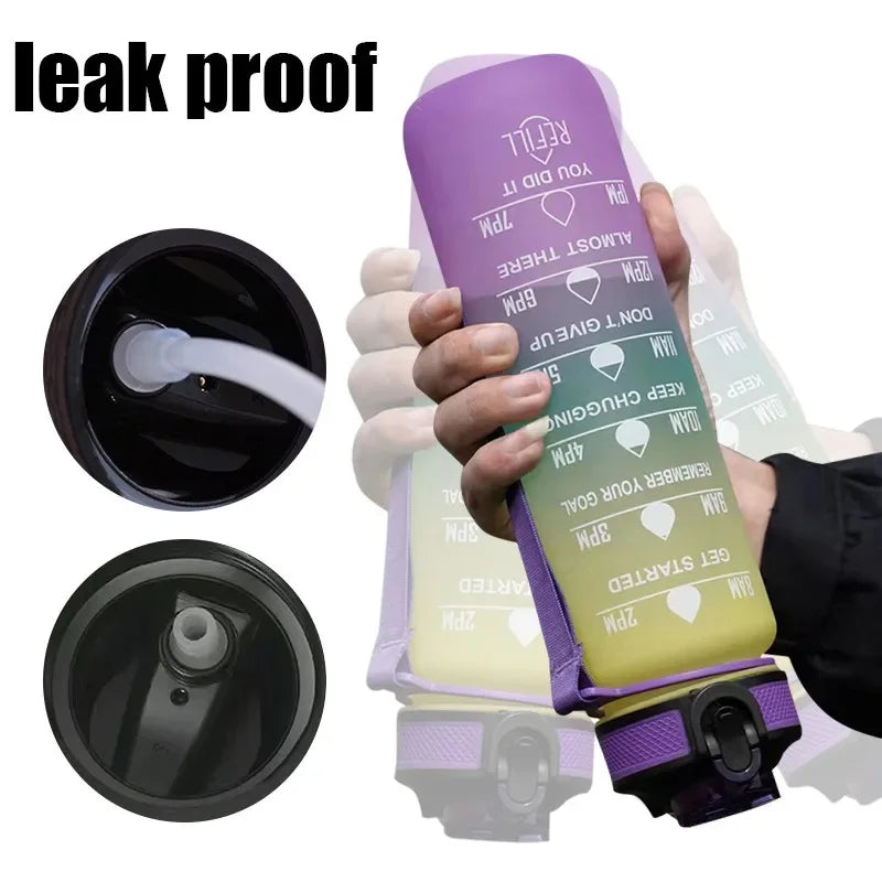 1L Leakproof Motivational Water Bottle