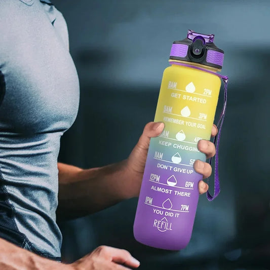 1L Leakproof Motivational Water Bottle